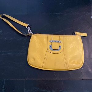 Guess clutch purse, bright fun color, perfect size for phone, keys, and cards